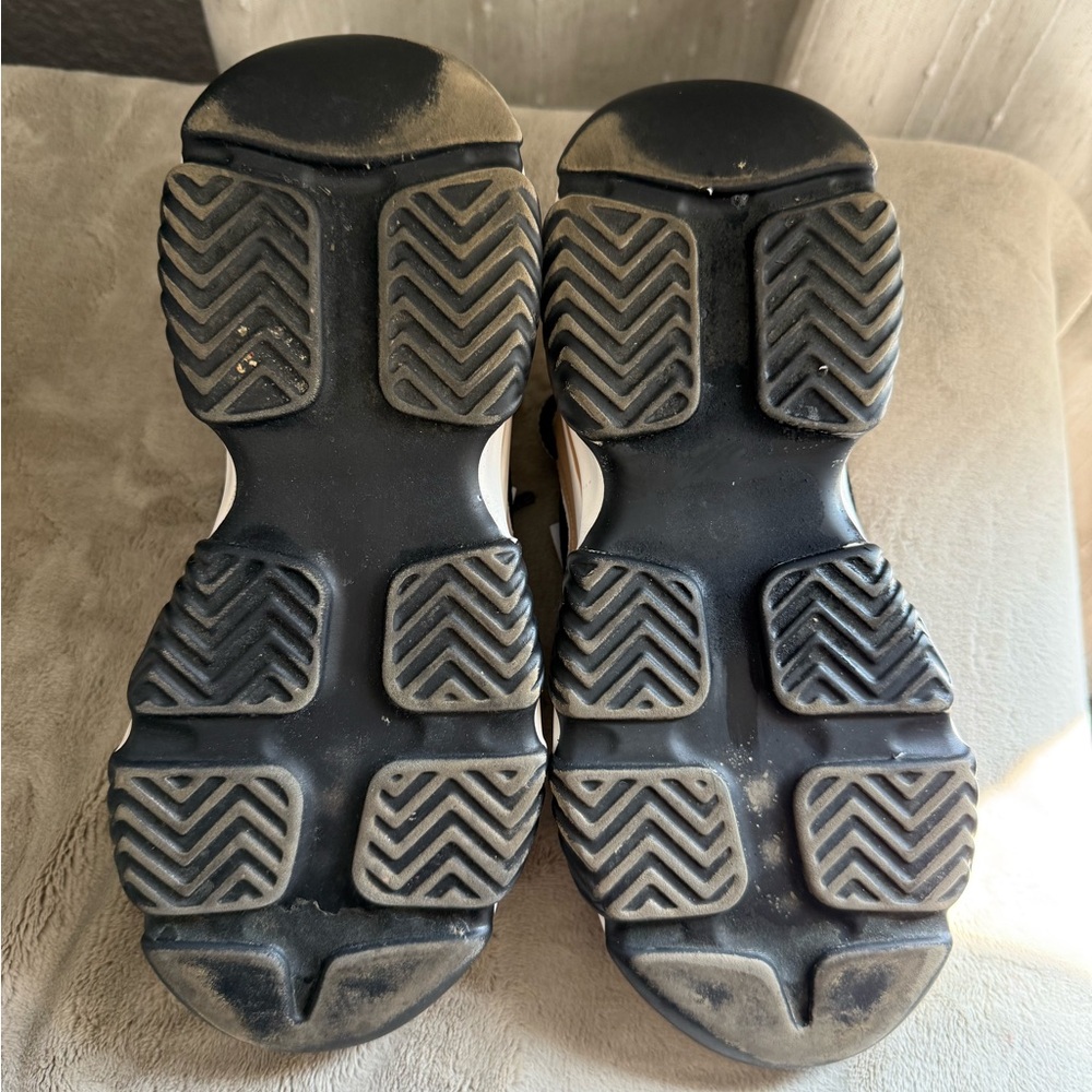 Steve Madden Black and Tan Chunky Sneakers - Picture 8 of 9